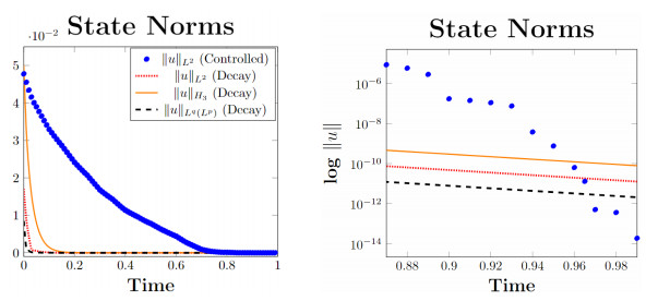 Controllability, decay of solutions and numerical simulations for a ...