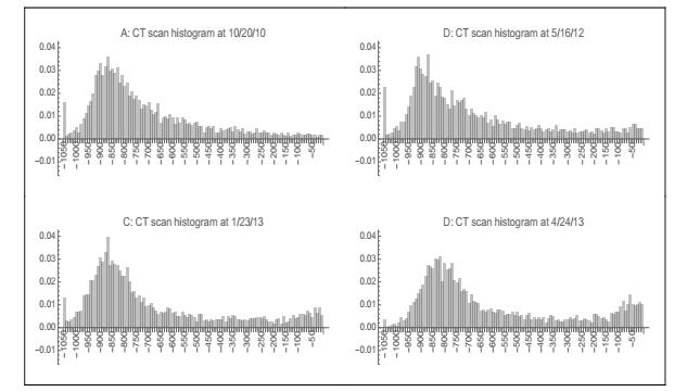 A dynamic model of CT scans for quantifying doubling time of ground ...