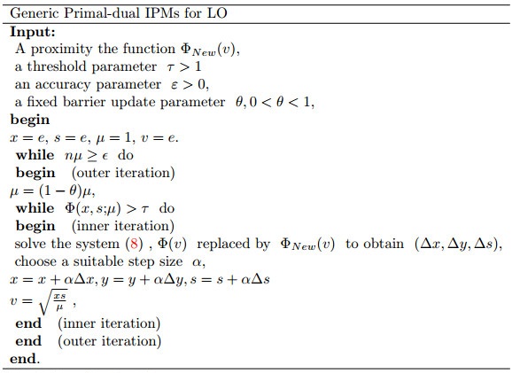 Complexity analysis of an interior-point algorithm for linear ...